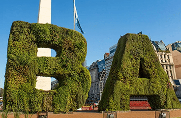 Letter sign with Buenos Aires name