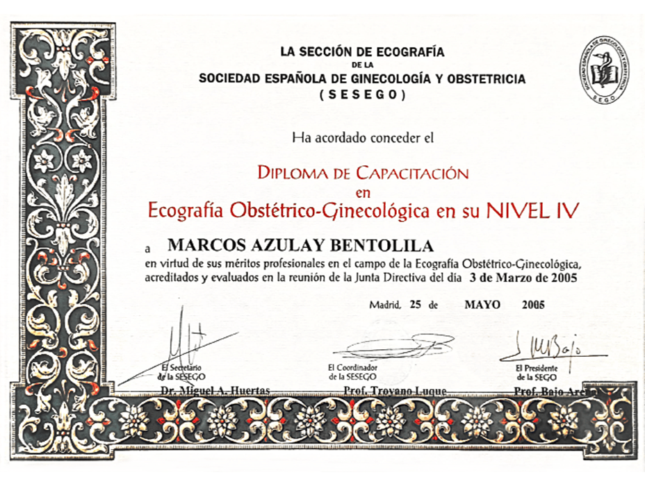 Costa Rica Fertility doctor certificate